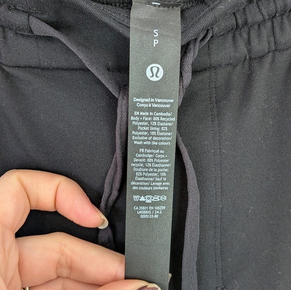 Lululemon Soft Jersey Jogger Mens Size Small Black Casual - Picture 7 of 7